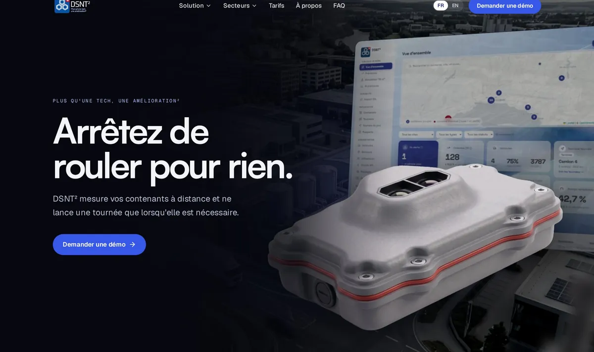 DSNT² — home page with the sensor